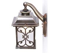 QYYZTQY European Style Waterproof Outdoor Wall Glass Lantern Victoria Patio Balcony Garden Villa Wall Lamp Aluminum Metal Antique Antirust Decor Lamp