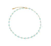 QYYZTQY Evil Eye Necklace For Women and Men, Colorful Evil Eye Chain Necklace Eye Necklaces Turkish Eyes Hiphop Necklace, Evil Eye Necklace Gold, Evil Eye Choker, Evil Eye Necklace For Men