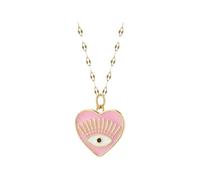 QYYZTQY Evil Eye Necklace For Women and Men, Heart Evil Blue Eye Sun Necklace Evil Eye Pendant, Evil Eye Necklace Gold, Evil Eye Choker, Evil Eye Necklace For Men