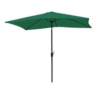 QYYZTQY Extra Large Rectangular Garden Umbrella Parasols,8 Ft Market Table with Crank Tilt,Outdoor Patio Beach Pool Yard Sun Shades (Green 2M×3 Meters)
