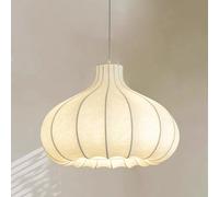 QYYZTQY Fabric Chandelier Pendant Light Silk Lantern Hanging Lamp Single Dining Table Lighting Fixture Creative Drop Ceiling Lights for Restaurant Showroom Farmhouse Luminaire