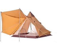 QYYZTQY Family Large Waterproof Double Layer Pyramid Tipi Camping Mongolian Yurt Tent for Picnic Festival