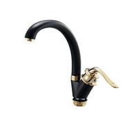 QYYZTQY Faucet 360 Degree Rotation Rule Shape Curved Outlet Pipe Tap(A)
