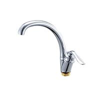 QYYZTQY Faucet 360 Degree Rotation Rule Shape Curved Outlet Pipe Tap(C)