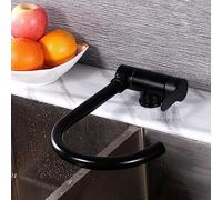 QYYZTQY Faucet Folding for Inside Window Stainless Steel 360° Swivel Kitchen Sink Mixer Faucets-Black B