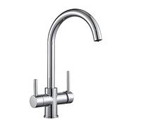 QYYZTQY Faucet with Direct Drink Dual Spout Swivel Handheld Mixer Crane Hot Cold Taps Kitchen Tap Shower Head