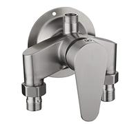 QYYZTQY Faucets Stainless Steel Folding Inside Window Sink Mixer Faucet Single Lever Hot and Cold Kitchen Faucet-Brushed-A