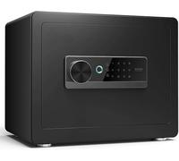 QYYZTQY Fingerprint Security Compact Safe Digital Code Access Laser Cut Door Lockdown Function Wall/Floor Mounting Bolts