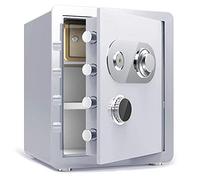 QYYZTQY Fireproof Safe Deposit Cabinet Safes Waterproof Mechanical Key Lock Steel Money Insurance Box Security 38X33X45Cm for Home Officee s