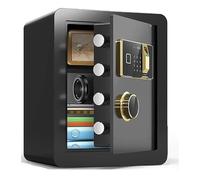 QYYZTQY Fireproof Waterproof Safe Box, Safe Safes and Lock Boxes, Money Box Digital Fingerprint Security Safe Box, Cabinet Safes for Home Business Office Hotel Money Document Passport for Home Office