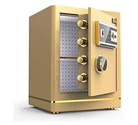 QYYZTQY Fireproof Waterproof Safe Box, Safe Safes and Lock Boxes, Money Box Digital Safe Electronic Home Safe with Medium Home Small Wall Security Cabinet Office Fingerprint Password Safe Deposit Box