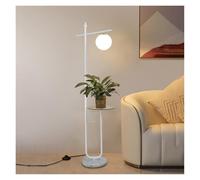 QYYZTQY Floor Lamp Adjustable Floor Lamps with Tray, Tall Standing Lamp for Bedroom Home Decor for Office Cafe Den Living Room Bedroom Standing Lamp(White)