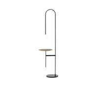 QYYZTQY Floor Lamp Bedside Lamp with Table, Bedside Sofa Vertical Lamp, Curved Tall Shelf Standing Lamp for Living Room, Office Standing Lamp