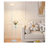 QYYZTQY Floor Lamp Floor Lamp with Tray, Home Reading Standing Lights, Tall Lamp for Living Room Fits in Room Decor Standing Lamp(White)