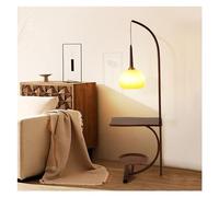 QYYZTQY Floor Lamp LED Floor Lamp with Table, End Table with Lamp Attached, Standing Lamp, Side Table with Light for Bedroom Living Room Standing Lamp