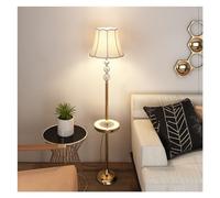 QYYZTQY Floor Lamp Metal Floor Lamp with Table Contemporary, Tall Stand Up Light for Bedrooms, Living Room, Office, Reading Standing Lamp