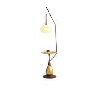 QYYZTQY Floor Lamp Standing Light for Bedroom & Living Room Floor Lamp with a Table, Coffee Table Standing Lamp for Living Room, Bedroom, Guest Room Standing Lamp(White)