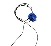QYYZTQY Flower Choker For Women and Girls, Romantic Gothic Big Rose Flower Clavicle Chain Necklace For Women Ladies Adjustable Rope Choker, Flower Choker Necklace For Woman