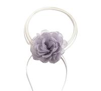 QYYZTQY Flower Choker For Women and Girls, Rope Necklace Choker with Large Flower Exaggerated Flowers Clavicle Chain Adjustable Rope Choker, Flower Choker Necklace For Woman