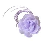 QYYZTQY Flower Choker For Women and Girls, Rope Necklace Choker with Large Flower Exaggerated Flowers Clavicle Chain Adjustable Rope Choker, Flower Choker Necklace For Woman