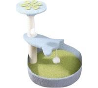 QYYZTQY for Large Scratcher with Bed Pet Tree Small Scratching Board Column Shaking Toy Big Tower Sisal Climbing Frame Cat (Size : BLU) Vision
