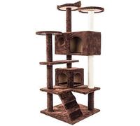 QYYZTQY for Large Solid Cute Sisal Rope Small Climb Tree Tower Beige Toys Pets Climbing Frame Condos, Posts Pet Play House Cat Vision