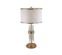 QYYZTQY for Living Room Study Dining Table Closet Desk Lamp American Metal Fabric Desk Light Tea House Office Bedroom Table Lamp Clubhouse Hotel Western Restaurant Decoration Lighting Fixture