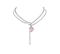 QYYZTQY for Women Light Luxury Metal Love Necklaces New Collarbone Sweater Chain Accessories Jewelry Necklace