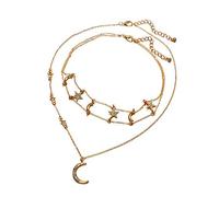 QYYZTQY for Women Star Personality Moon Clavicle Chain Geometric Necklaces Pendants S Necklace Initial