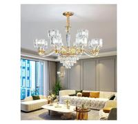 QYYZTQY French American Living Room Bedroom Lights Crystal Chandelier