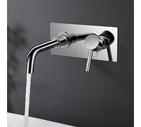 QYYZTQY Full Copper Brushed Gold washbasin Toilet Nordic Bathroom Cabinet Basin Hot and Cold Water Faucet, Chrome Plated