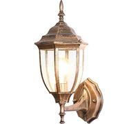 QYYZTQY Garden American Wall Outdoor Lantern Wall Mount Porch Light Oil Rubbed Bronze Finish Wall Lamp with Six-Sided Clear Glass Waterproof Lighting for Patio Garden Decor Lamp