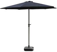 QYYZTQY Garden Cantilever Parasol, Outdoor Garden Umbrella Umbrella 2.7M Black Patio Umbrella - Crank & Tilt Umbrellas for Outdoor, Garden, Patio, Deck or Pool Side (Black 9ft/27