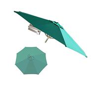 QYYZTQY Garden Parasol,1 PCS 87/98inch Cantilever 8 Sturdy Ribs, with Fixings, Round, Sun Protection, Ideal for Commercial and Residential Use, Outdoor Umbrella Canopy (Green, 250cm