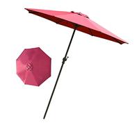 QYYZTQY Garden Parasol,Fishing Market, with 8 Sturdy Ribs, Rain Windproof for Balcony, Dining Tables, Gardens, Patios, Decking, Outdoor Table Umbrella (Red 10FT())