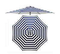 QYYZTQY Garden Parasol Replacement Canopy for 8 Ribs,Outdoor Market Umbrella Top,UV Protection Waterproof,Patio Cover (Blue 300cm/10ft)
