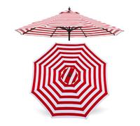QYYZTQY Garden Parasol Replacement Canopy for 8 Ribs,Outdoor Market Umbrella Top,UV Protection Waterproof,Patio Cover (Red 270cm/9ft)