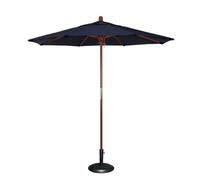 QYYZTQY Garden Parasol with Base - Portable Outdoor Folding Table Umbrella, Solid Frame, Anti-Rust, Anti-, Customizable for Travel, Big (Blue 2.1M)