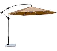 QYYZTQY Garden Tilting Garden Parasol Umbrella 2.7M-, Hand Crank Aluminium Frame Degrees Rotating,Large Outdoor Sun Shade with Crank Handle Sun Umbrella