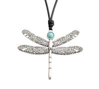 QYYZTQY Gargantilla Larga para Mujer Bohemia Hippie Hecha a Mano de Cuero Negro Largo Estilo Boho joyería