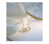 QYYZTQY Geometric Cubic Zirconia All-Match Ladies Birthday Chain Pendant Necklace in China