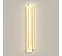 QYYZTQY Geometric Linear Wall Lamp Wall Led Wall Mount Light Minimalist Wall Lighting Fixtures for Living Room Bedroom Bedside Hallway Home Decor Decor Lamp, Gold 40Cm (Color : Gold, Size : 60