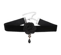 QYYZTQY Girls Elegant Flower Ribbon Choker for Parties Necklace Women - Creative and Versatile Fashion Accessory