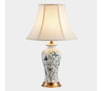 QYYZTQY Girls White Cottage Table Lamp 22.4" French Country Butterfly Flower Porcelain Table Lamp for Bedroom Tall Skinny Bedside Lamp Vintage Desk Light for Bedroom Nightstand Home Office