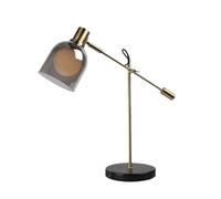 QYYZTQY Glass Desk Light Creative High-End Foldable Living Room Bedroom Desk Lamp for Desk Bedside Workstation Counter Table Lamp Window Showroom Decoration Lighting Fixture