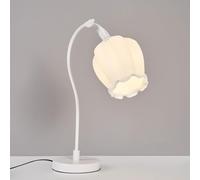 QYYZTQY Glass Table Lamp Flower Nightstand Desk Light Floral Bedside Lamp Reading Lights Desktop Lamps Task Lighting for Bedroom Girl'S Room Living Room Office Decoration