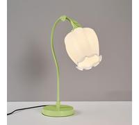 QYYZTQY Glass Table Lamp Flower Nightstand Desk Light Floral Bedside Lamp Reading Lights Desktop Lamps Task Lighting for Bedroom Girl'S Room Living Room Office Decoration