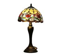 QYYZTQY Glass Table Lamp LED Creative Retro Art Desk Lighting Fashion Decor for Home Living Room Bedroom Bedside Warm as Ever