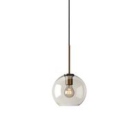 QYYZTQY Globe Pendant Light Amber Glass Hanging Lamp Shade Small Chandelier Ceiling Lights Kitchen Island Lighting Fixture Single Head Suspended Lamps Dining Table Lights