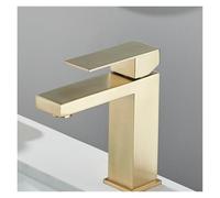 QYYZTQY Gold Countertop Mounted Hot Cold Water Mixing Faucet for Tub or Sink - Single Hole Elegant Crane Style and Stylish Kitchen/Bathroom Fixture